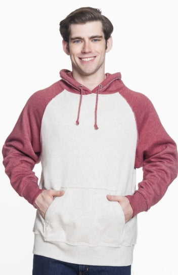 J America JA8885 Unisex Vintage Heather Pullover Hoodie