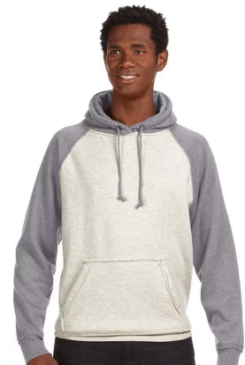 J America JA8885 Unisex Vintage Heather Pullover Hoodie